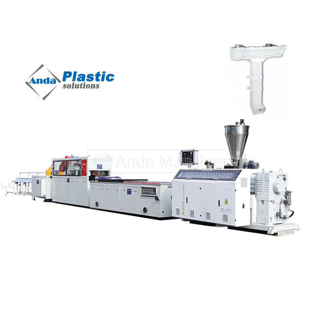 PVC Rain Gutter Profile Extrusion Line