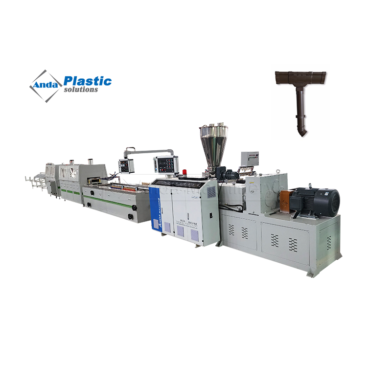 High Quality PVC UPVC Cable Trunking Profile Rain Gutter Making Machine Production Line