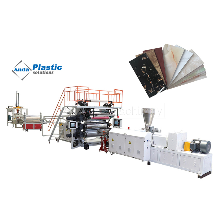 PVC Carbon Crystal Plate Extrusion Line Making Machine