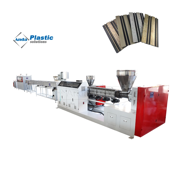 Charcoal Fluted Panel Machine PS Panel Making Machine 