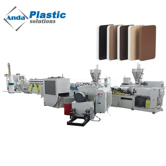 WPC solid door frame profile production line