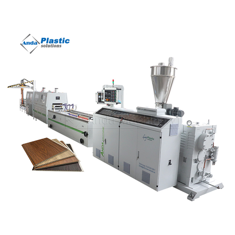 High Speed 65/138 Conical Twin Screw PVC Ceiling Wall Panel Making Manufacturing Machine Extruder Line