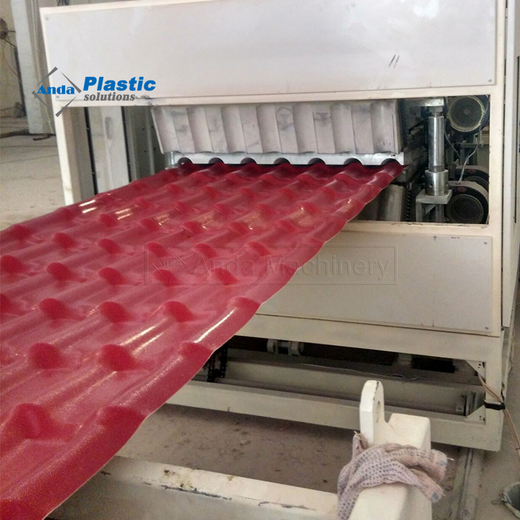 ASA Composited PVC Roofing Tile Produciton Line