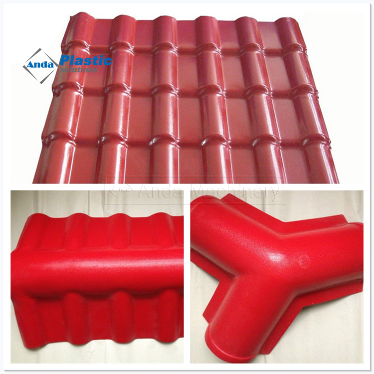 ASA Composited PVC Roofing Tile Produciton Line