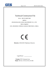 UV coating machine MD Report