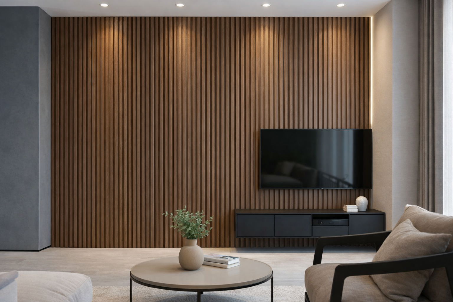 PVC Fluted Panels Fit Modern Interior Design Trends