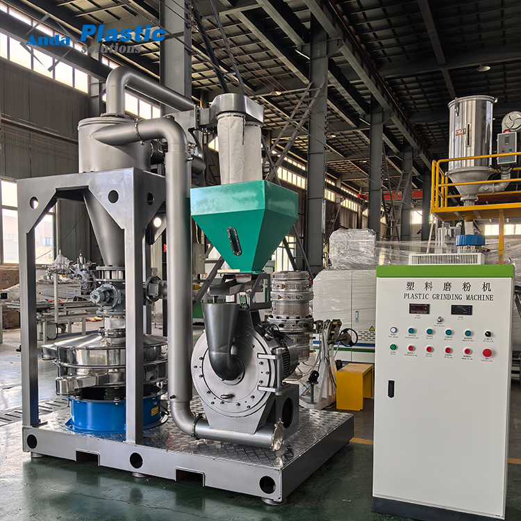 Anda Heavy Duty Energy Saving PVC Plastic Pulverizer Powder Grinder Machine