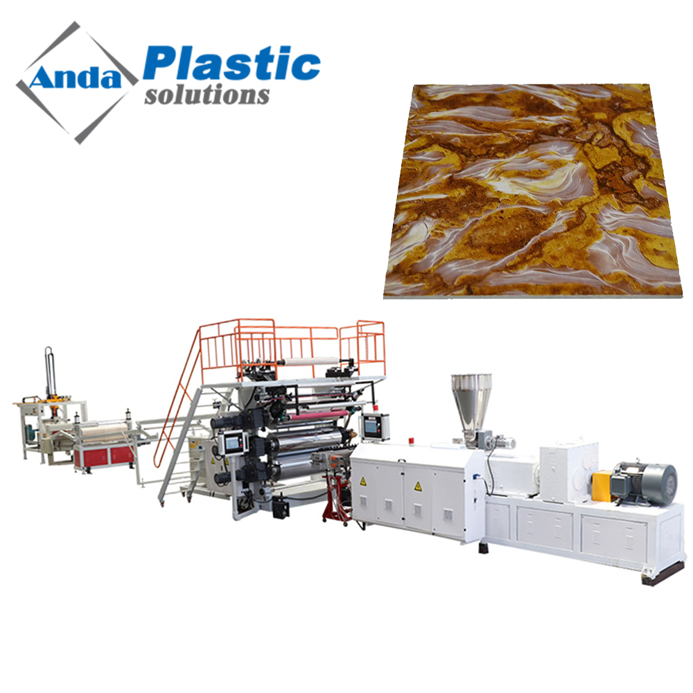 pvc marble sheet making machine