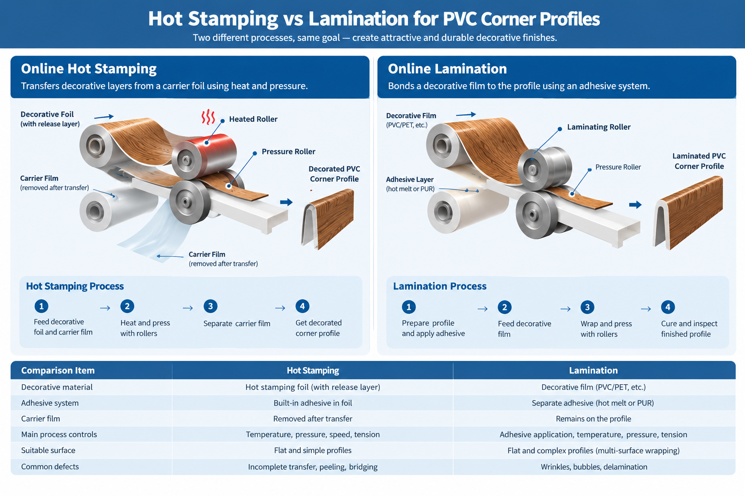Online Hot Stamping vs Lamination: What's the Difference