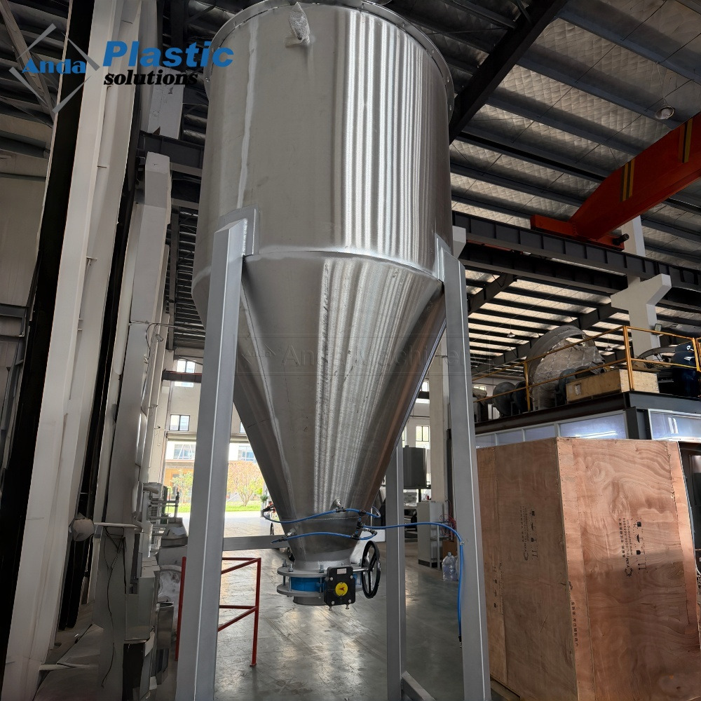Stainless Steel Powder Storage Silo with Pneumatic Fluidizer